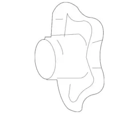 89041479 Gm Oem New 04-05 Chevrolet Gmc Front Driver Seat Lumbar Adjustment Knob