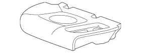 95186587 Gm Genuine Passenger Side Rear Seat Cushion Pad Qty 1