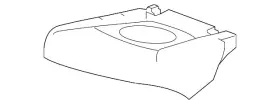 95443089 Gm Genuine Rear Driver Side Seat Cushion Pad