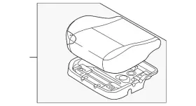 96989624 Gm Genuine Anthracite Black Driver Seat Cushion