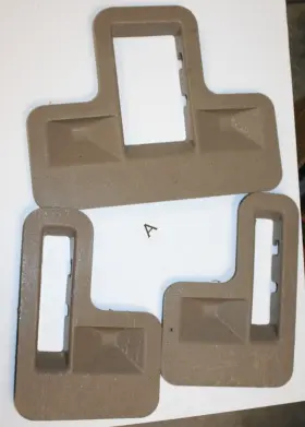 A80572450 Gm 02 - 06 Chevy Tahoe Yukon Third Row Seat Bracket Floor Tan Trim Cover Escalade A