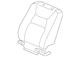 04811-sjc-a50zh Honda Genuine Seat Back Cover