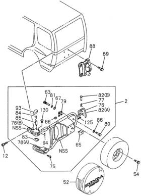 Honda 8-97091-535-4 Genuine Lever Lock