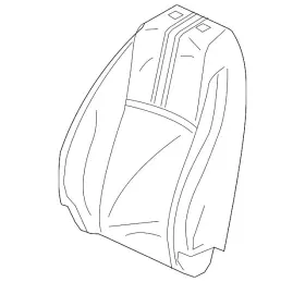 81121-t20-a11za Honda Genuine Seat Back Cushion Cover 81121-t20-a11za Honda Genuine Seat Back Cushion Cover