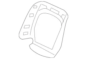 81128-sna-a12zc Honda Genuine Seat Back Panel
