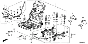 81136-t0g-a01 Honda Genuine Frame R Front Seat 81136-t0g-a01 Honda Genuine Frame R Front Seat