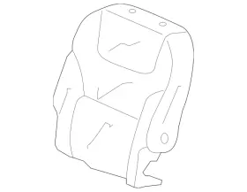 81321-shj-a01zb Honda Genuine Cover R Middle Seat-back Trim Nh361l Gray