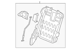 81326-shj-a31 Honda Genuine Frame R Middle Seat-back 81326-shj-a31 Honda Genuine Frame R Middle Seat-back
