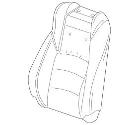81521-tva-a11zc Honda Genuine Seat Back Cushion Cover