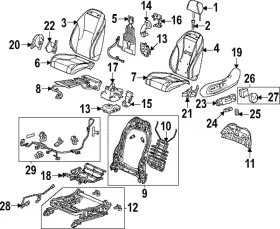 81527-30a-a71 Honda Genuine Seat Back Cushion