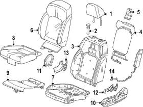 81527-t90-a61 Honda Genuine Seat Back Pad