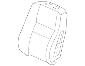81527-te0-a41 Honda Genuine Seat Back Cushion 81527-te0-a41 Honda Genuine Seat Back Cushion