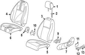 81537-3a0-a01 Honda Genuine Seat Cushion Foam
