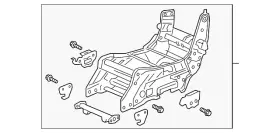 81936-thr-a21 Honda Genuine Seat Frame