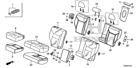 82121-t0k-a01zb Honda Genuine Cover R Rear Seat-back Trim Nh828l Urban Gray 82121-t0k-a01zb Honda Genuine Cover R Rear Seat-back Trim Nh828l Urban Gray
