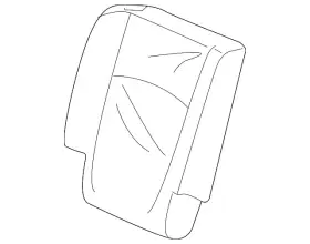 82121-thr-a41zc Honda Genuine Seat Back Cushion Cover