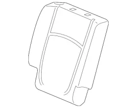82127-thr-a01 Honda Genuine Seat Back Cushion