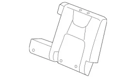 82521-sjp-l01zb Honda Genuine Seat Back Cover