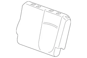82527-thr-a01 Honda Genuine Seat Back Cushion