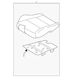 88104-d3311-rte Hyundai Genuine Cushion Assembly