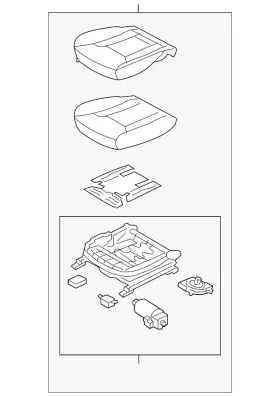 88201-3v535-xbc Hyundai Genuine Cushion Assembly