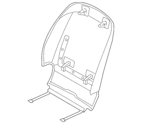 88380-b1100-phr Hyundai Genuine Seat Back Panel