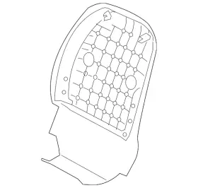 88391-d3005-try Hyundai Genuine Seat Back Panel