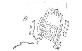 88410-s8540 Hyundai Genuine Seat Back Frame