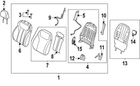 88491-r6010-nnb Hyundai Genuine Seat Back Panel