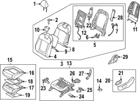 88500-cw510 Hyundai 88500 Cw510 Lh Fr Seat Track Assy 22-24 Santa Cruz Tucson New Genuine
