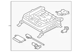 88500-s2180 Hyundai Genuine Seat Track Adjust Mechanism