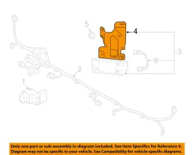95822j9000 Hyundai Oem 18-20 Kona Rear Bumper-blind Spot Radar Bracket Right