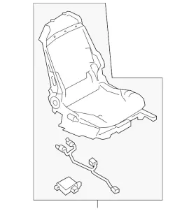 87105-5cc0c Infiniti Genuine Seat Frame