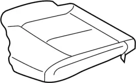 87310-6hm1b Infiniti Genuine Trim And Pad Assembly-cushion Front Seat