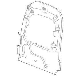 T2h16222pvj Jaguar Genuine Seat Back Panel