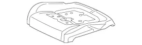 T2h21898 Jaguar Genuine Seat Cushion Pad