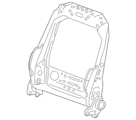 T2h44746 Jaguar Genuine Seat Back Frame