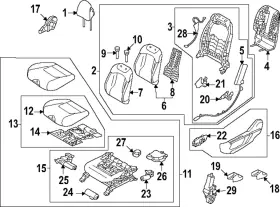 88150-dw030 Kia Genuine Seat Cushion Pad