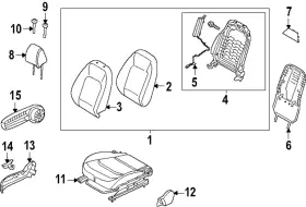 88200-gg010d21 Kia Genuine Cushion Assembly 88200-gg010d21 Kia Genuine Cushion Assembly