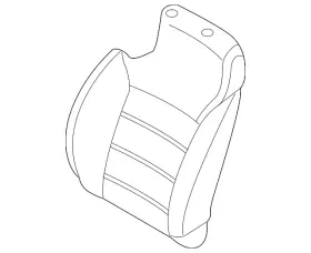 88460-c6001c61 Kia Oem New 2015-2018 Sorento Seat Back Cover Passenger Side Black 88460c6001c61