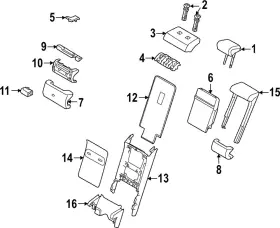 531124638sbu Land-rover Genuine Seat Armrest