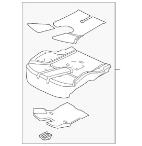 Lr104956 Land-rover Genuine Seat Cushion Pad