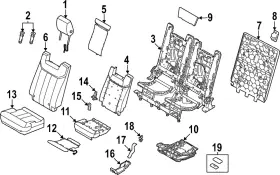 Lr152681 Land-rover Genuine Seat Back Recliner Adjustment Mechanism Cover Cap