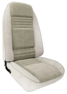A8102387 Legendary Auto Interiors Upholstery 1980 Turbo Trans Am Pace Car Oyster Srm Cloth Front Bucket Seat