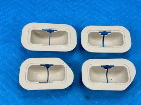 7169560290 Lexus Lx570 2nd Row Seat Striker Protector Cover 4pc Set Ivory 2008-2011 Oem