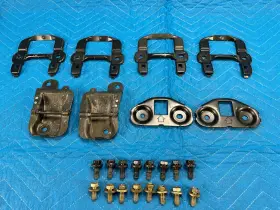 7260760040 Lexus Lx470 3rd Row Seat Anchor Hook Brackets With Bolts Set 1998-2007 Oem