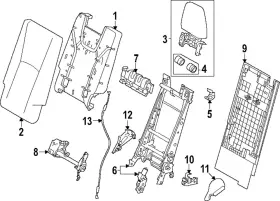 79207-0e220-c0 Lexus Genuine Seat Back Panel