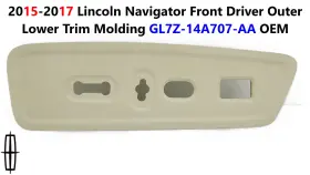 Gl7z-14a707-aa Lincoln 2015-2017 Navigator Front Driver Outer Lower Trim Molding