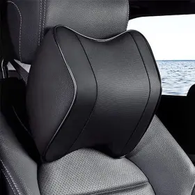 Hcblk-101 Lt Sport Memory Foam Head Rest Leather Neck Cushion Car Seat Shoulder Pillow For Acura