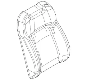 Vc87-88-131-1f Mazda Genuine Seat Back Cover